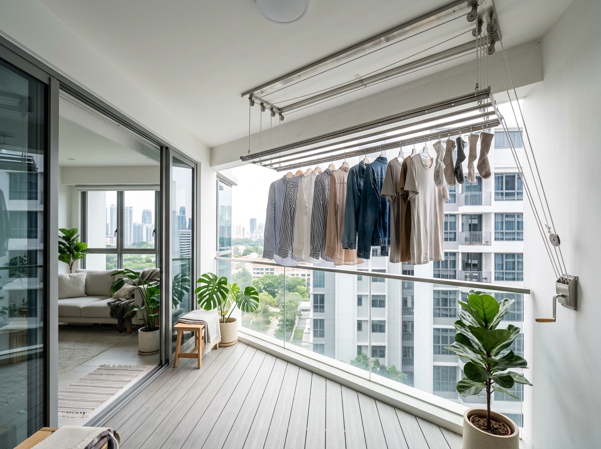 After: Luxury Ceiling Cloth Hangers